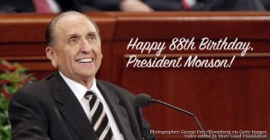 President Thomas S Monson's 88th birthday
