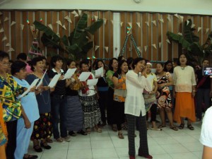 Relief Society in Philippines Christmas Presentation