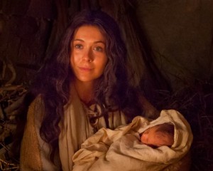Mary holding baby Jesus