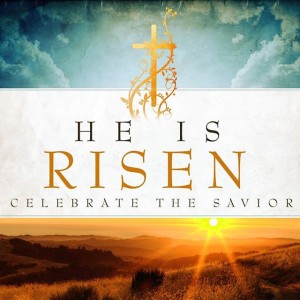 he is risen banner