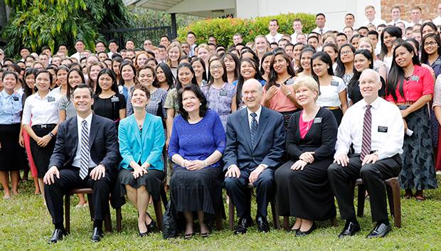 manila missionaries russell nelson visit