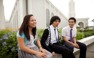 Young adults attending the temple to prepare for the spiritual earthquakes