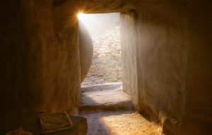 An empty ancient tomb opened.