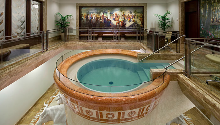 salt lake temple baptismal font