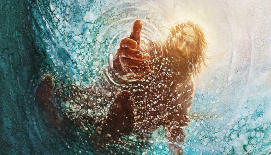 jesus christ helping hand